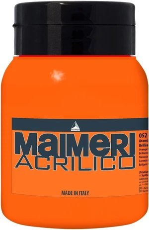 Maimeri Acrilico Acrylic Paint Brilliant Orange 052 500 ml 1 pieza