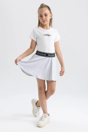 DEFACTO Girls Combed Cotton Short Skirt