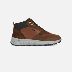 Brown men's ankle shoes Geox Spherica 4x4 B Abx - Men's