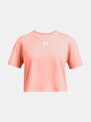 Under Armour Girls' T-shirt UA CROP SPORTSTYLE LOGO SS - Girls