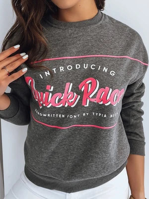 Women's sweatshirt RACE dark gray Dstreet z