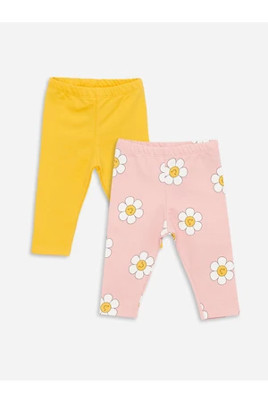 LC Waikiki Lcw Waist Elastic Basic Baby Girl Leggings 2-Pack