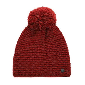 Winter hat with pompom ALPINE PRO GRANE merlot