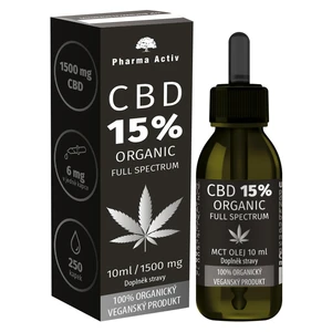 PHARMA ACTIV CBD 15% organic 1500 mg Full Spectrum 10 ml