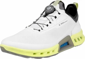 Ecco Biom C4 BOA Mens Golf Shoes White/Yellow 47 Calzado de golf para hombres