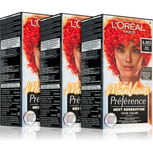 L’Oréal Paris Préférence Meta Vivids semi-permanentná farba 6.403 Meta Coral odtieň