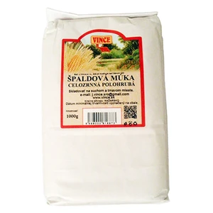 J.VINCE Špaldová celozrnná mouka polohrubá 1 kg