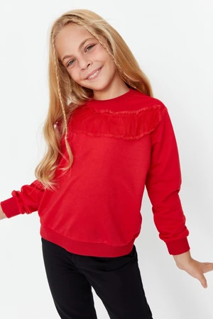 Trendyol Sweatshirt - Red - Regular fit