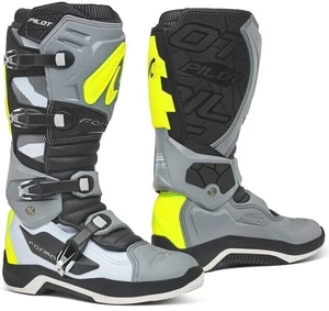 Forma Boots Pilot Grey/White/Yellow Fluo 42 Motorradstiefel