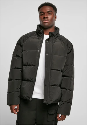 Raglan Puffer Jacket Black