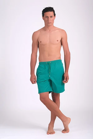 Dagi Men's Green Micro Medium Flat Marine Shorts