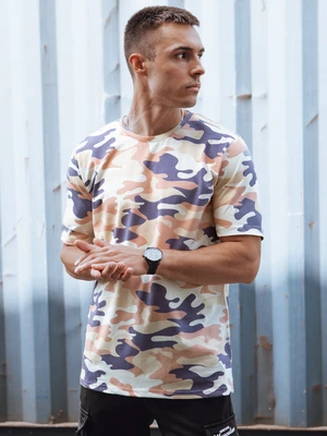 Men's Beige Camo T-Shirt Dstreet