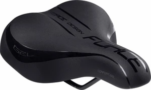 Force Comfort Gel Lady Tourist Saddle Black 180 mm Acciaio inossidabile Sella