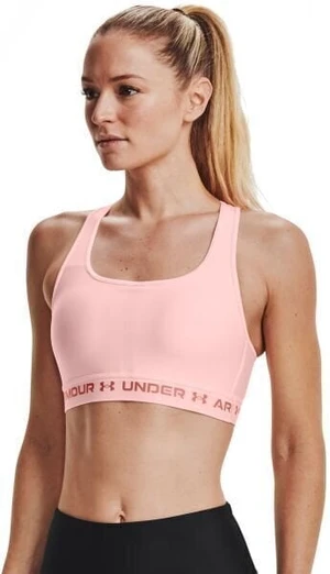 Under Armour Women's Armour Mid Crossback Sports Bra Beta Tint/Stardust Pink XS Fitness fehérnemű