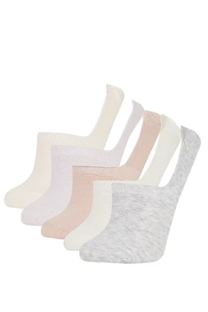 DEFACTO Women's Invisible 5-Pack Cotton Ballerina Socks