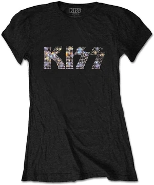 Kiss Camiseta de manga corta Logo Womens Black S