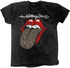 The Rolling Stones Koszulka Leopard Tongue Unisex Black M