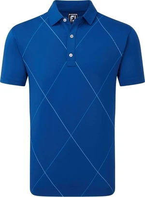 Footjoy Raker Print Lisle Deep Blue L Tricou polo