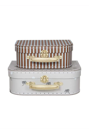 Kufr OYOY Mini Suitcase Elephant 2-pack