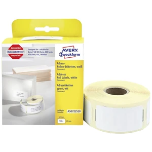 Avery-Zweckform etikety v roli kompatibilná náhradný DYMO 11352, S0722520 54 x 25 mm papier  biela 500 ks permanentné ad