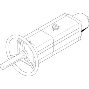 FESTO kyvný pohon 8005058 DAPS-0720-090-RS1-F12-MW Materiál puzdra: hliníková slitina k tváření  1 ks