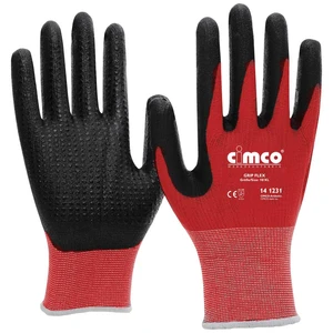 Cimco Grip Flex schwarz/rot 141229 pletenina pracovné rukavice Veľkosť rukavíc: 8, M EN 388  1 pár