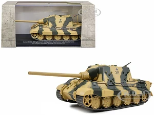 German Sd. Kfz. 186 Jagdpanzer VI Jagdtiger Heavy Tank Destroyer 211 with Henschel Turret "Schwere Panzerjager Abteilung 512 Germany 1945" 1/43 Dieca