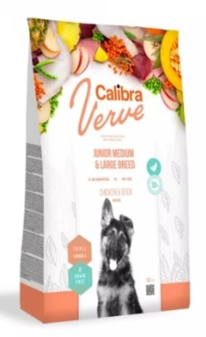 Calibra Verve Dog Junior Medium/Large Chicken/Duck Grain-free - 12kg