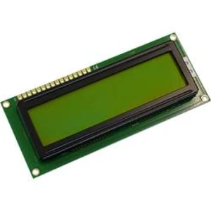 LCD displej Display Elektronik DEM16214SYH-LY, 16 x 2 Pixel, (š x v x h) 100 x 42 x 10.1 mm, žlutozelená