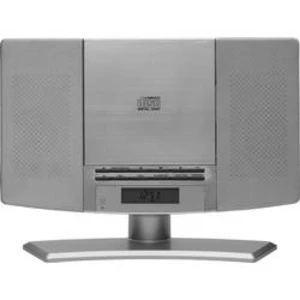 Stereo systém Denver MC-5220 Silver, CD, AUX, FM, stříbrná