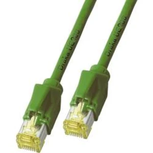 Síťový kabel RJ45 DRAKA K8560GN.5, CAT 6A, S/FTP, 5.00 m, zelená