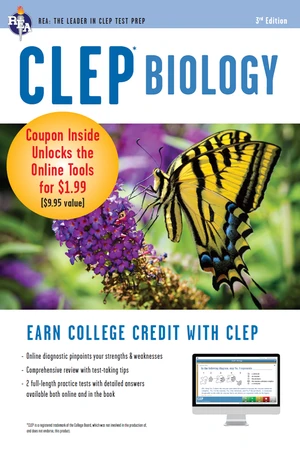 CLEP Biology Book + Online