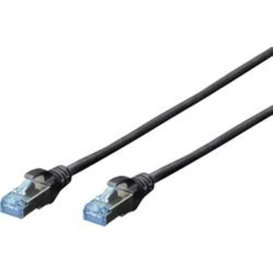 Síťový kabel RJ45 Digitus DK-1532-030/BL, CAT 5e, SF/UTP, 3.00 m, černá