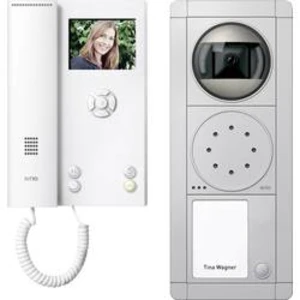 Kabelový domovní video telefon Ritto by Schneider RGE1892120 3621669, stříbrná, bílá