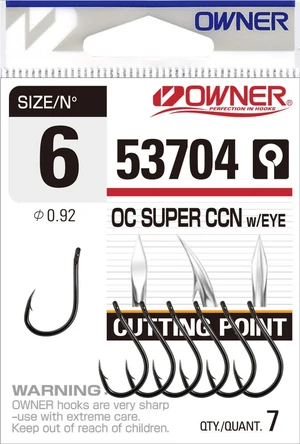 Owner háček  s očkem cutting point 53704-velikost 2 / 5ks