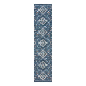 Modrý dvojvrstvový behúň Flair Rugs MATCH Chloe Traditional, 57 x 230 cm