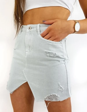 Denim skirt FUSIM grey CY0259