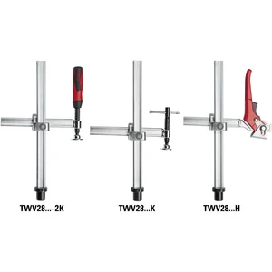 Upínací prvok pre zváracie stoly s variabilným hrdlom TWV16H Bessey TWV16-20-15H Rozpätie (max.):200 mm  Dĺžka vyloženie