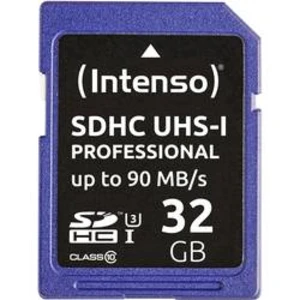 Karta SDHC, 32 GB, Intenso Professional 3431480, Class 10, UHS-I