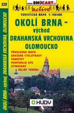 Okolí Brna-východ, Drahanská vrchovina, Olomoucko 1:100 000