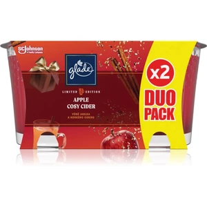 GLADE Cosy Apple Cider vonná svíčka duo 2x129 g