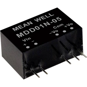 Mean Well MDD01L-09 DC / DC menič napätia, modul   56 mA 1 W Počet výstupov: 2 x