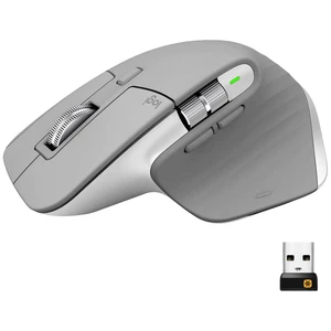 Logitech MX Master 3 Advanced #####Kabellose ergonomische Maus Bluetooth®, bezdrôtový laserový/á sivá 7 null 4000 dpi je