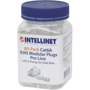 Intellinet  Modulárny konektor Intellinet 80 ks Cat6A RJ45 Pro Line UTP 3-bodové káblové pripojenie pre pevné konektory