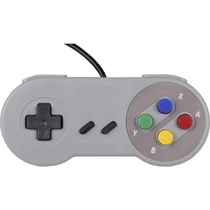 Joy-it Gamepad SNES Design gamepad Raspberry Pi®, Universal sivá