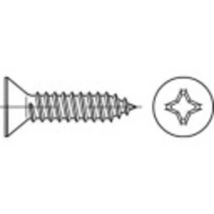 TOOLCRAFT 1068289  zapustené skrutky so zápustnou hlavou 6.3 mm 22 mm krížová dražka Philips DIN 7982   nerezová ocel A2