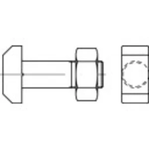 Skrutka s T hlavou TOOLCRAFT 106212 M16 DIN 261 60 mm oceľ 10 ks