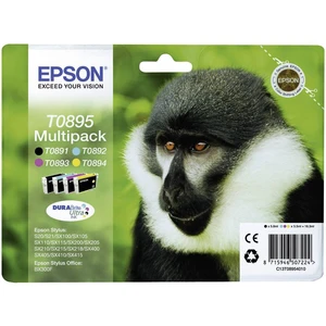 Epson Ink T0895 originál kombinované balenie čierna, zelenomodrá, purpurová, žltá C13T08954010