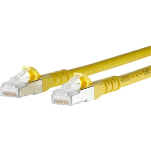 Metz Connect 1308452077-E RJ45 sieťové káble, prepojovacie káble CAT 6A S/FTP 2.00 m žltá s ochranou 1 ks