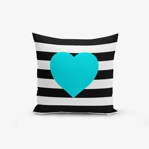 Obliečka na vaknúš s prímesou bavlny Minimalist Cushion Covers Striped Blue, 45 × 45 cm